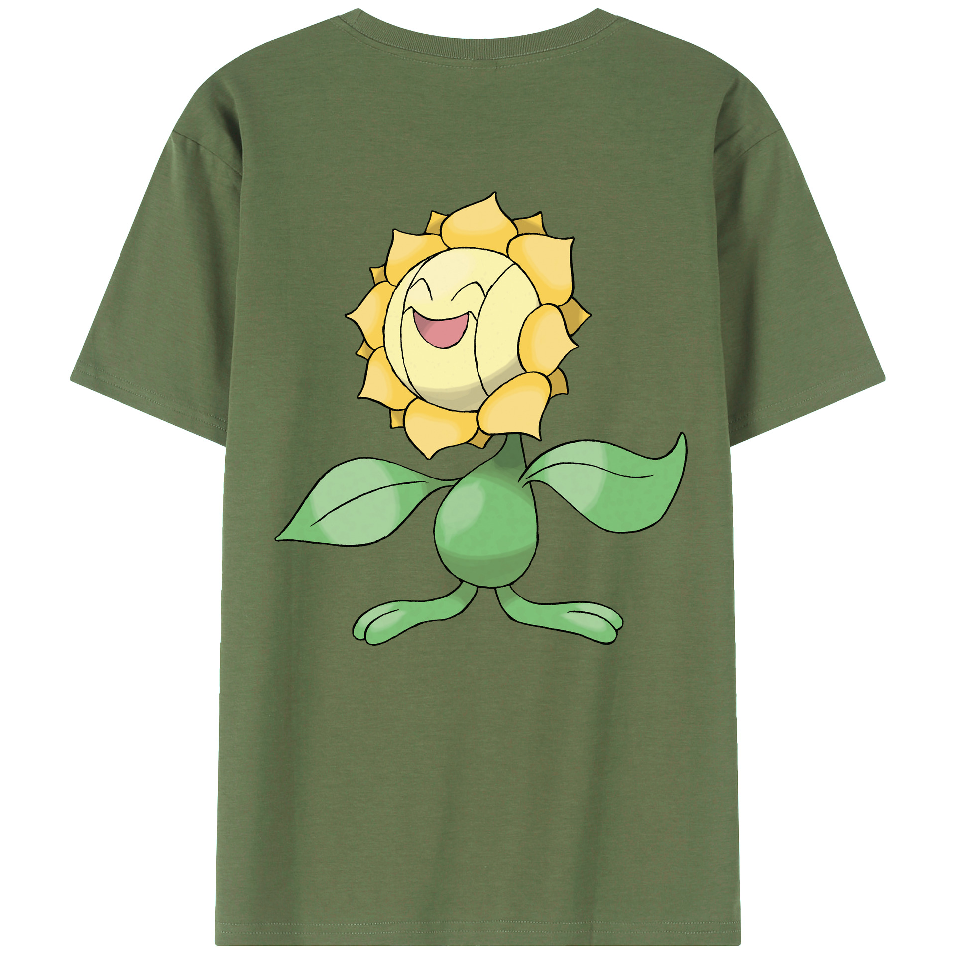 （画像用） ポケットモンスター Pokémon 綿100％ メンズ半袖Tシャツ（バックプリント） 通気性